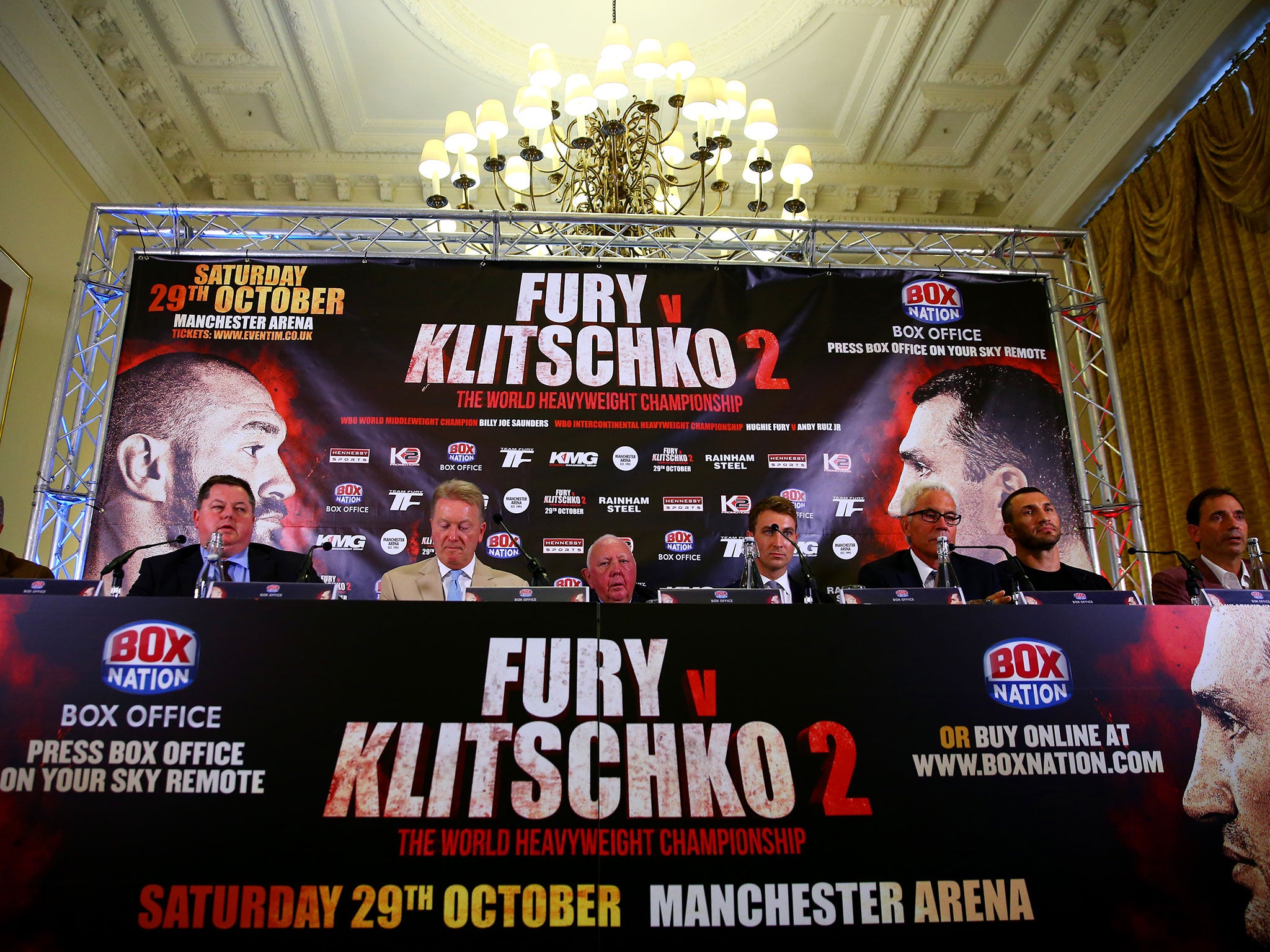 &#13;
Fury failed to show at the press conference &#13;