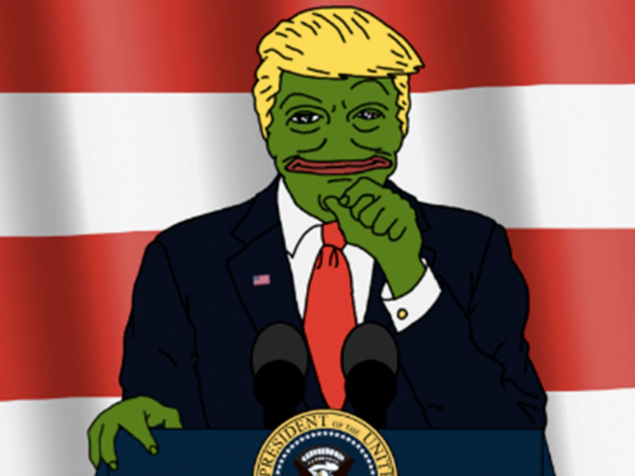 Pepe the frog and Donald Trump