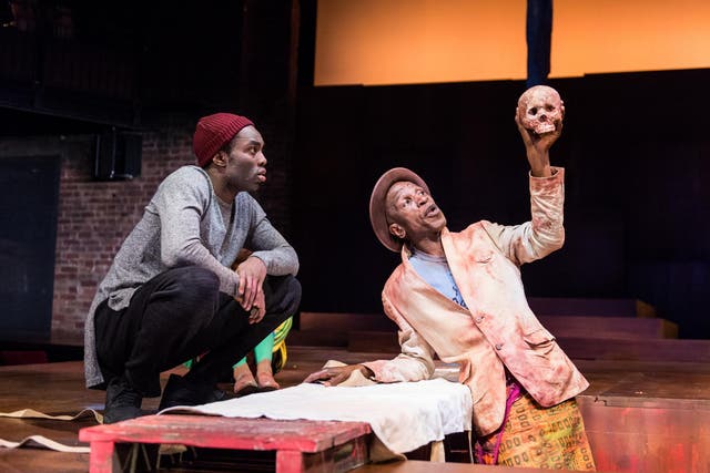 Paapa Essiedu (left) takes the role of Hamlet in this year’s Royal Shakespeare Company production of the play