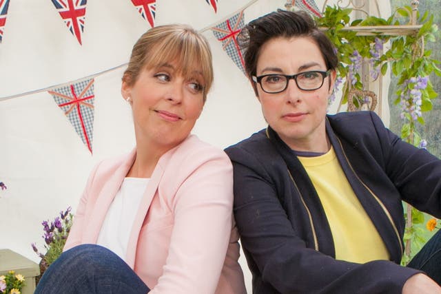 Mel Giedroyc and Sue Perkins return to host The Great British Bake Off on BBC1 this evening