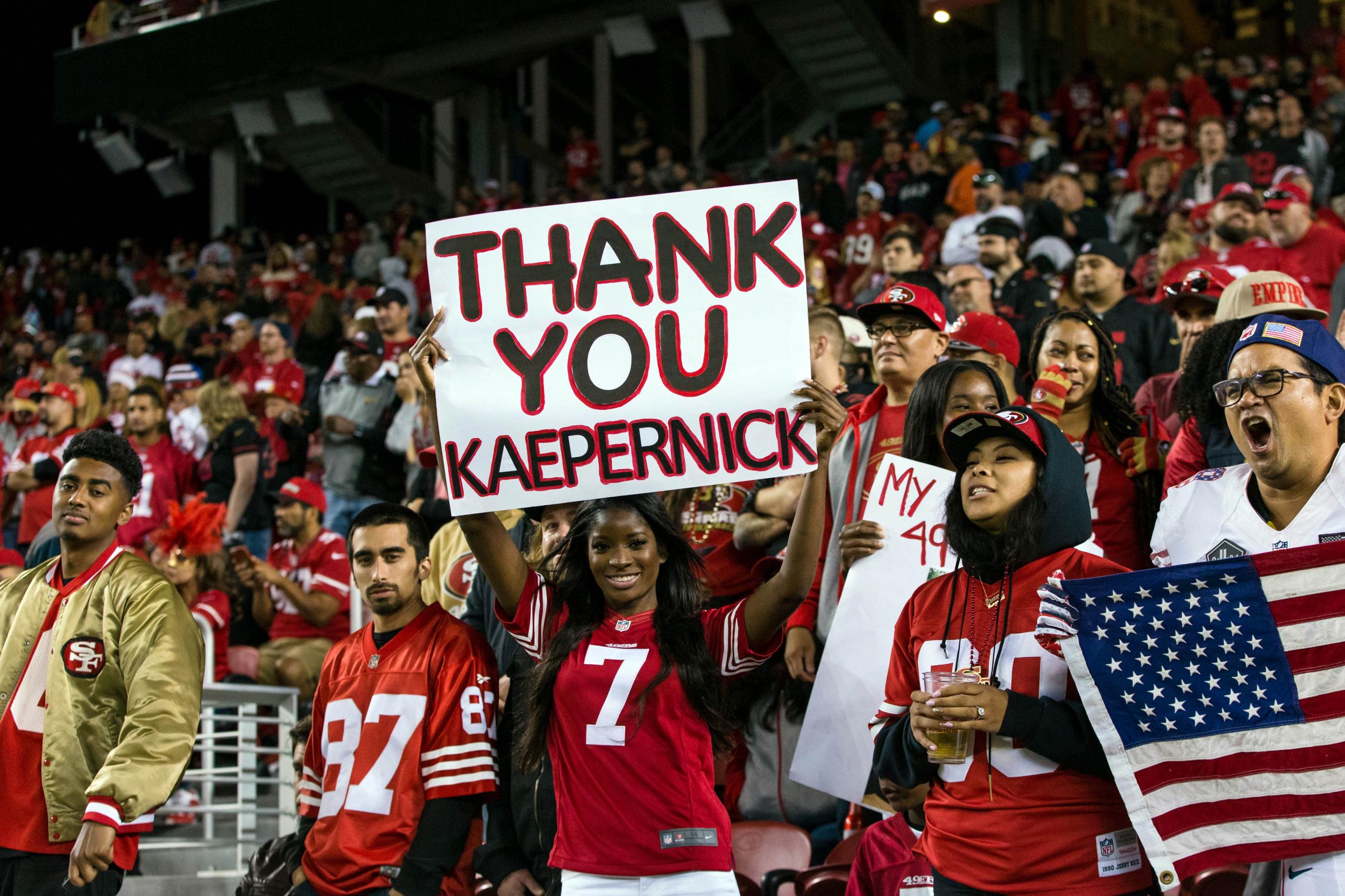 NFL national anthem protests: Colin Kaepernick continues to kneel