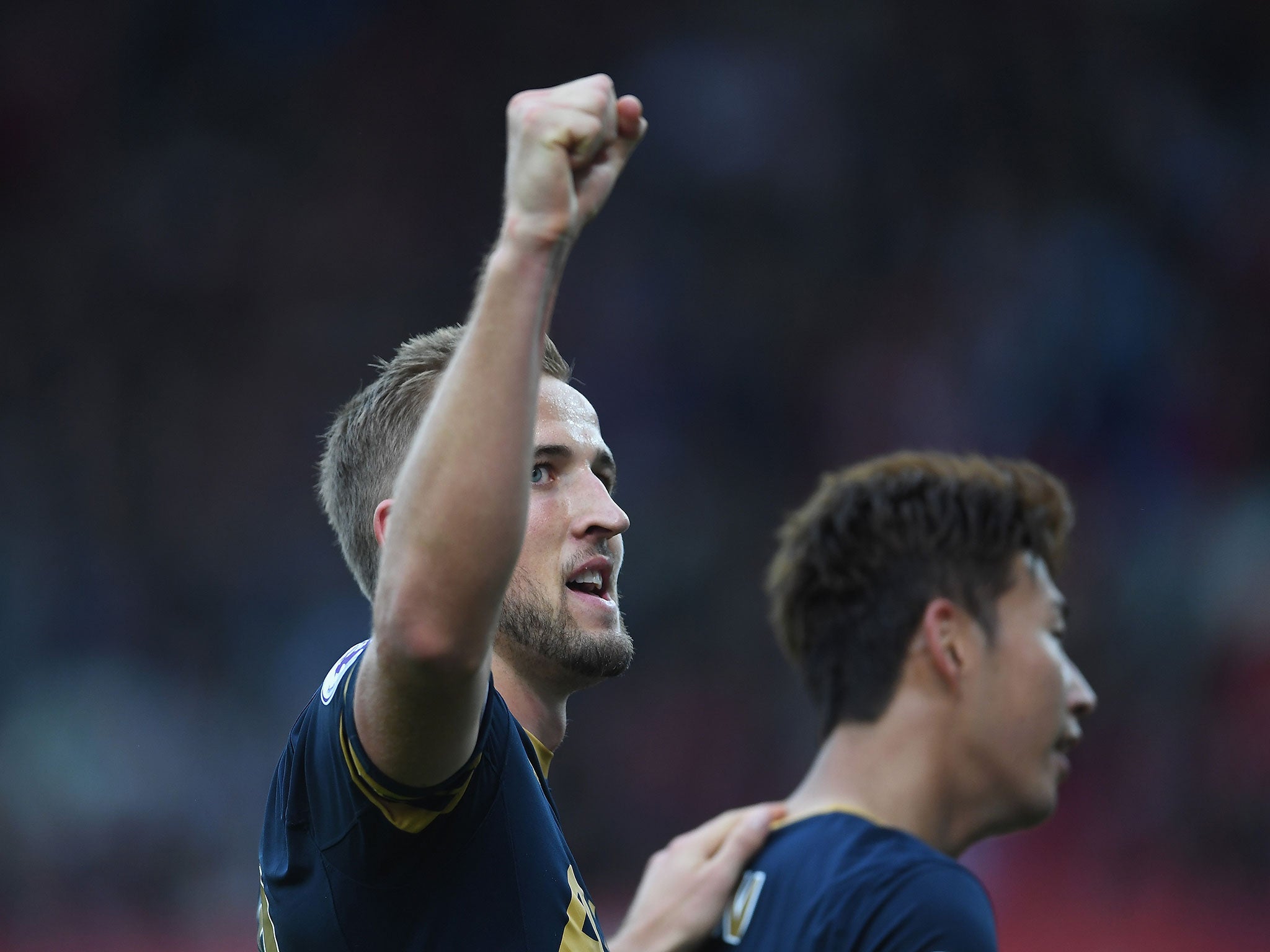 Harry Kane scored Tottenham's fourth and final goal against Stoke at the weekend - and his first of the season