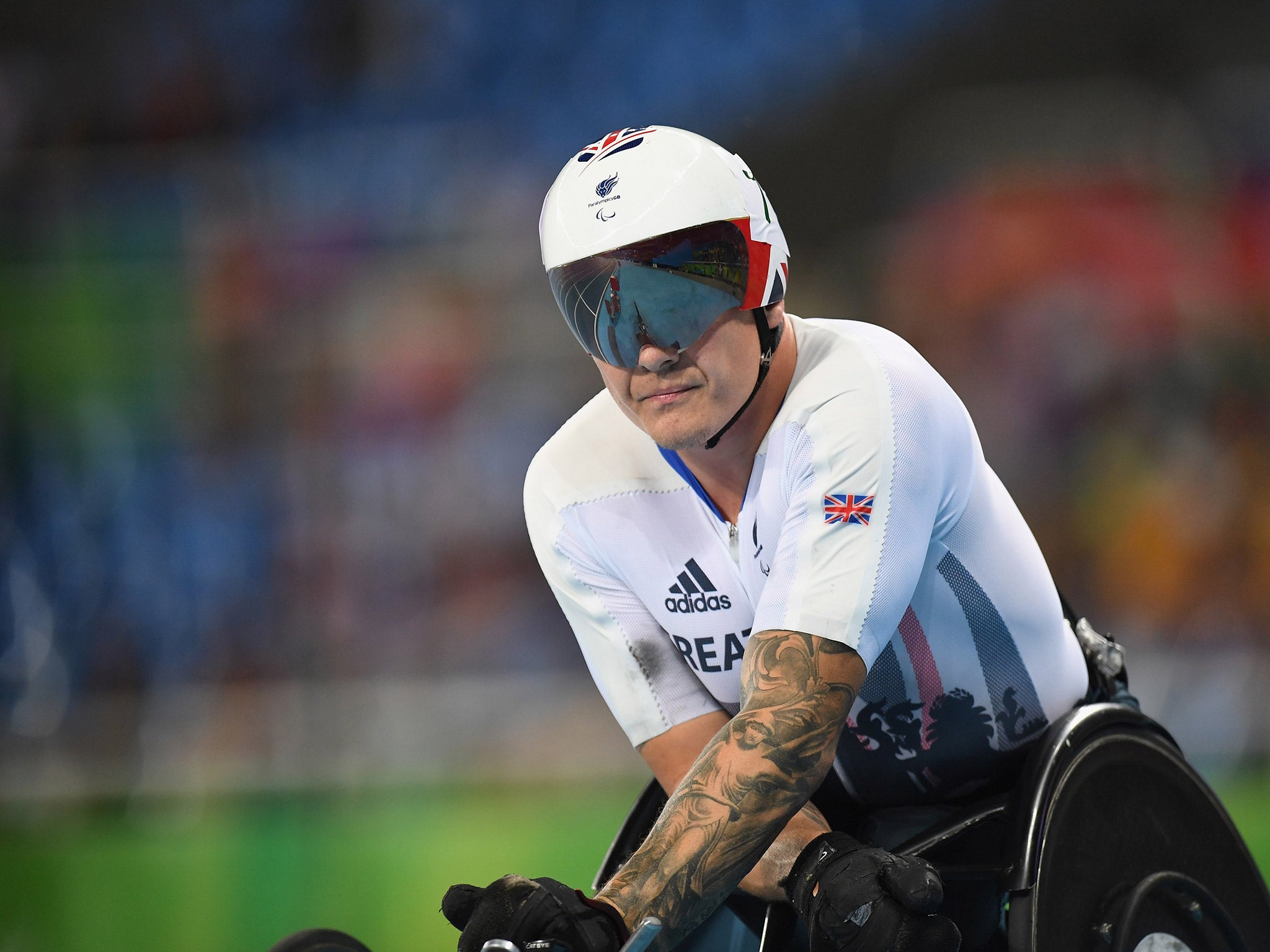 David Weir was unable to retain his T54 1500m Paralympic title