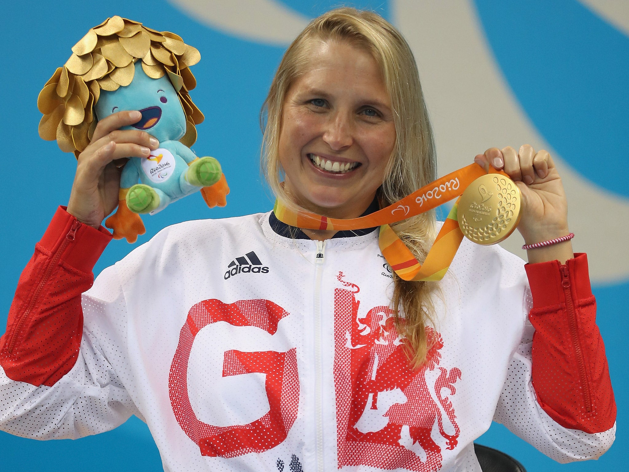 Steph Millward won gold in the S8 100m backstroke