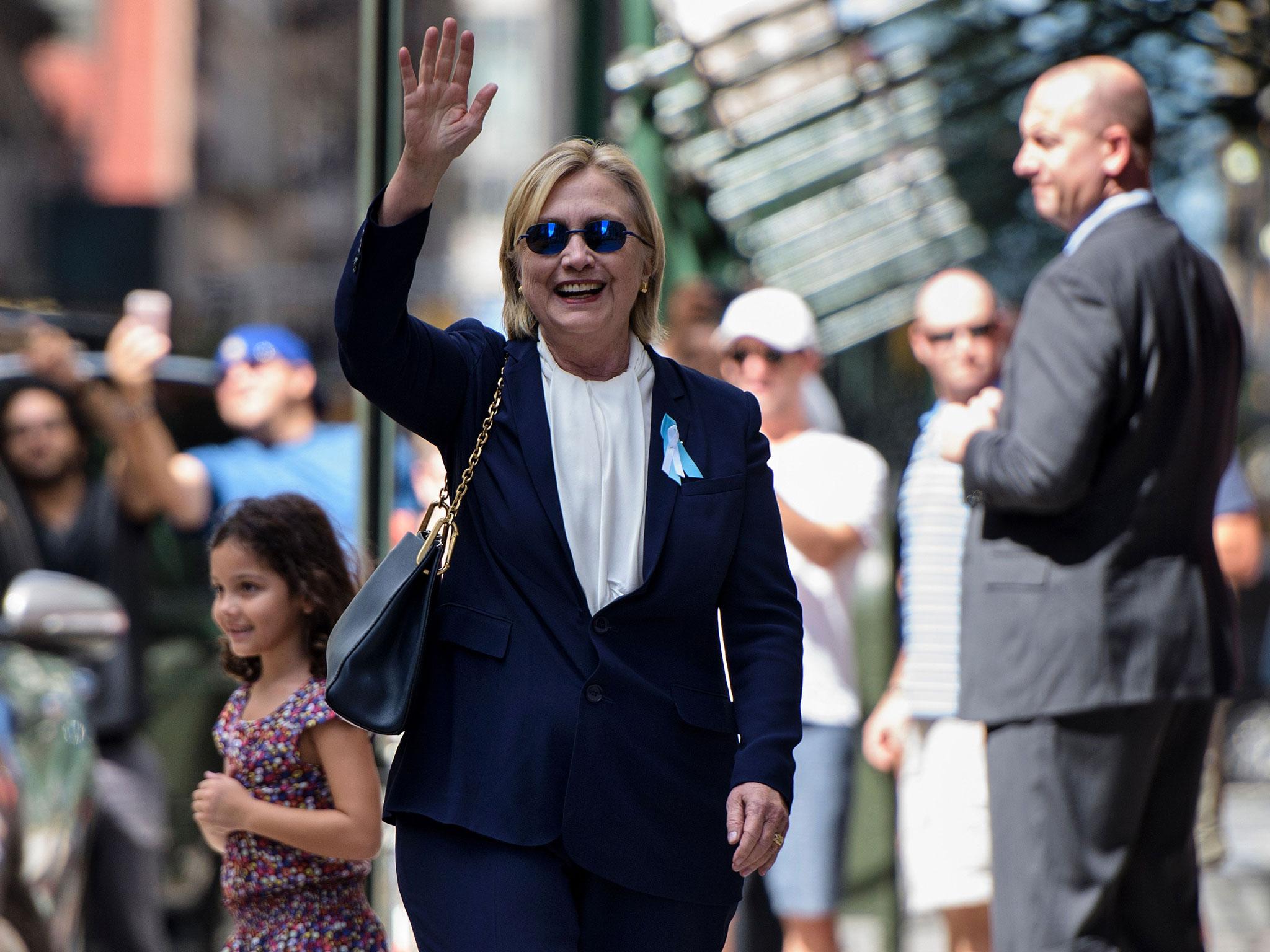 Ms Clinton was set to return to the campaign trail on Thursday with a rally in North Carolina