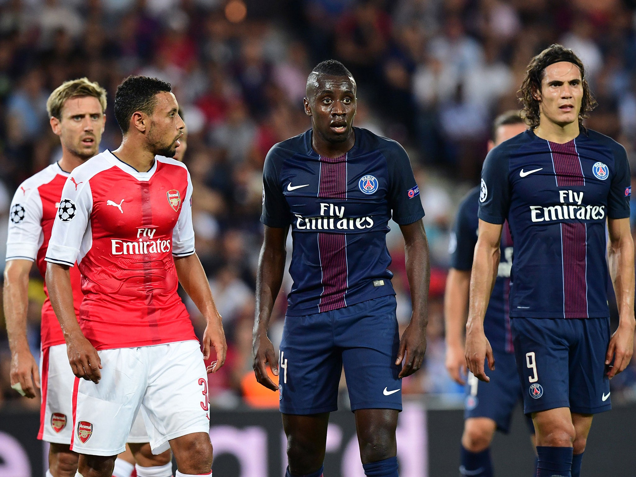 Cavani could have put the match beyond Arsenal's reach