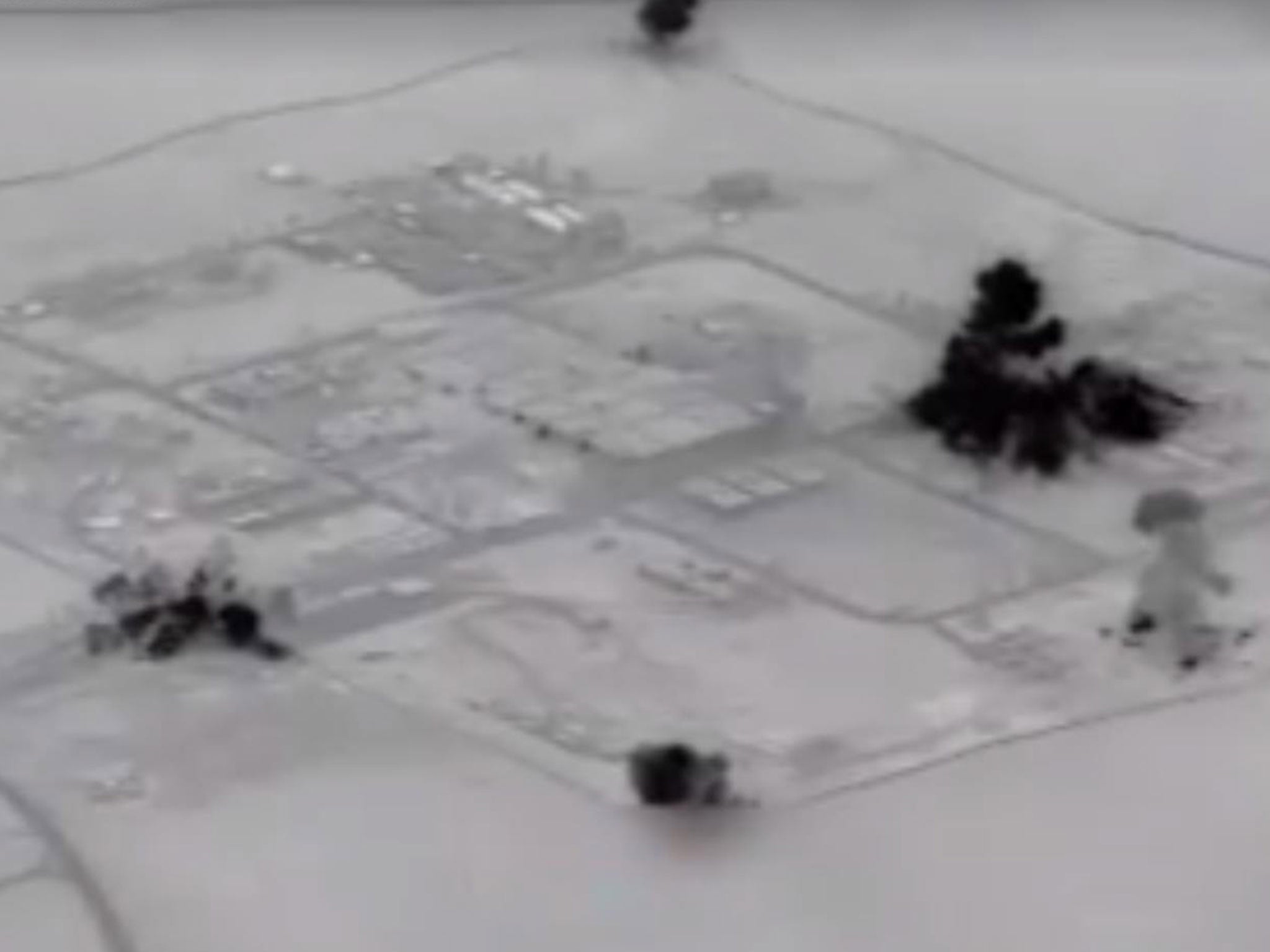 &#13;
The US Air Force released footage of air strikes on the Isis chemical weapons facility &#13;