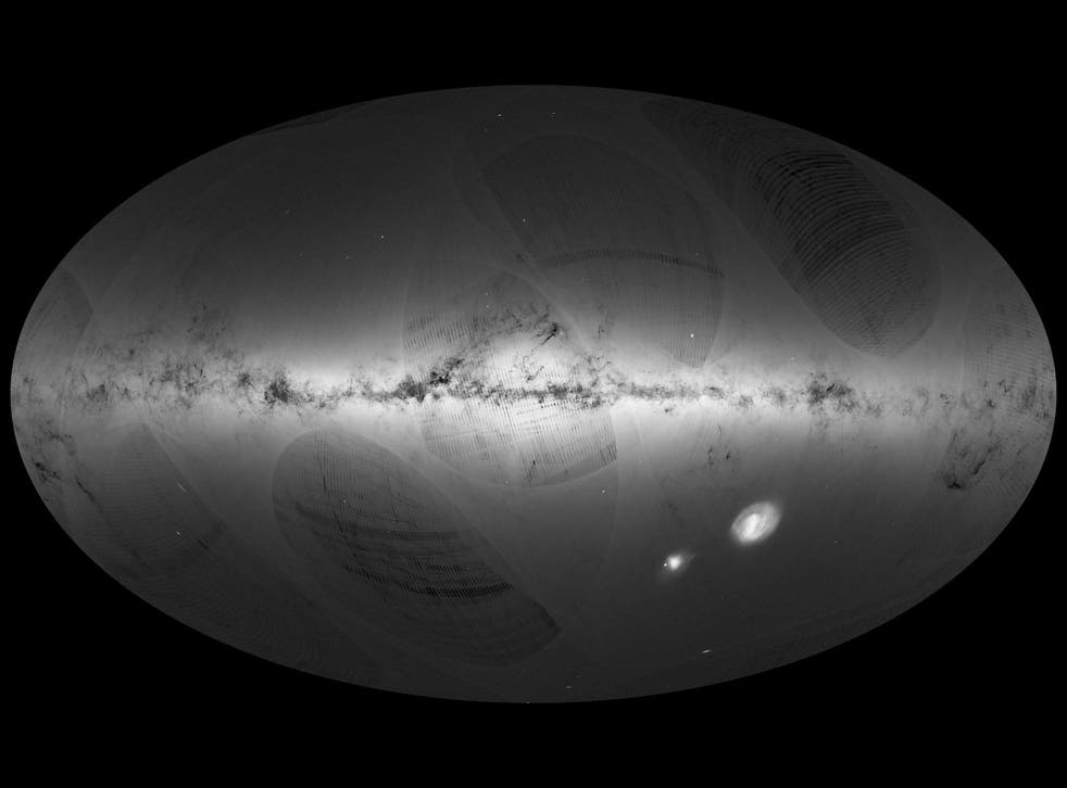 An all-sky view of stars that belong to the Milky Way