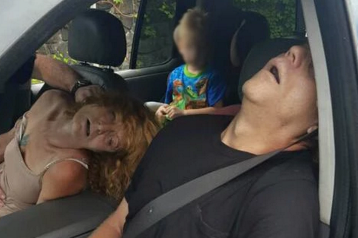 Four-year-old boy pictured in car with parents overdosed on heroin ...
