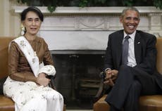 Barack Obama announces plans to lift sanctions on Burma as he welcomes Aung San Suu Kyi