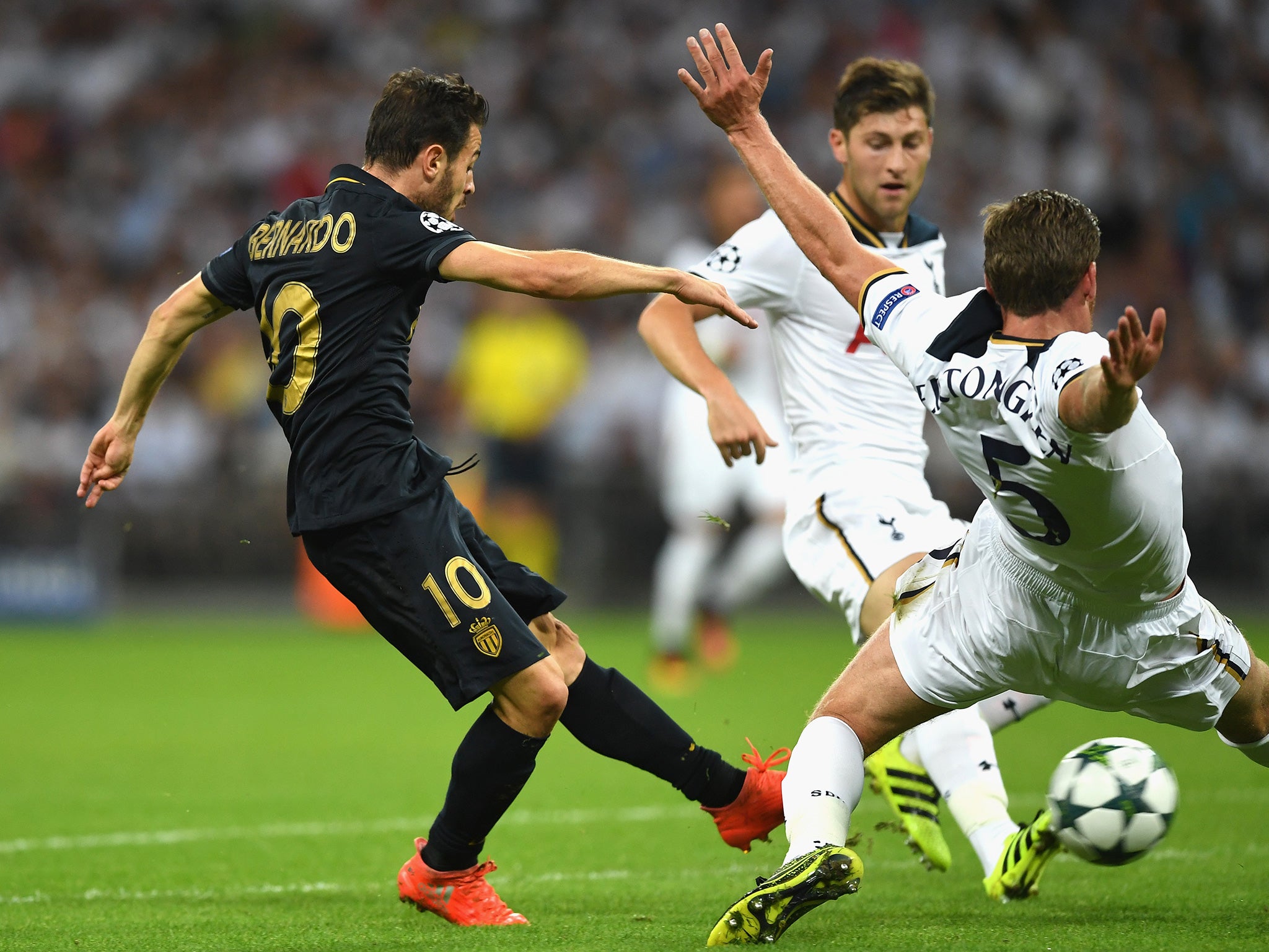 Silva strikes to open the scoring for Monaco at Wembley