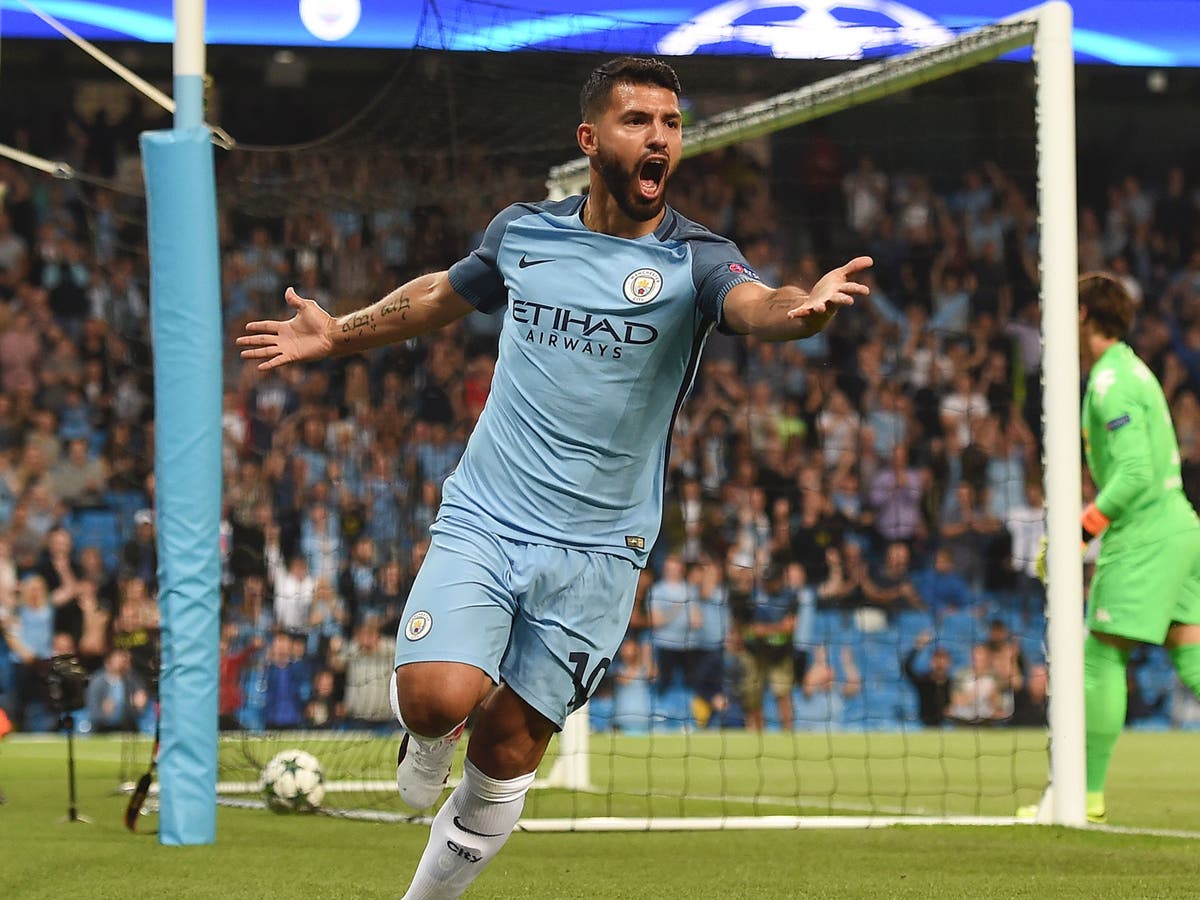 Manchester City vs Gladbach match report: Sergio Aguero hat-trick ...