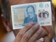 New five pound notes donated to charity as part of fundraising campaign