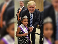 Little Miss Flint meets Donald Trump, appears terrified
