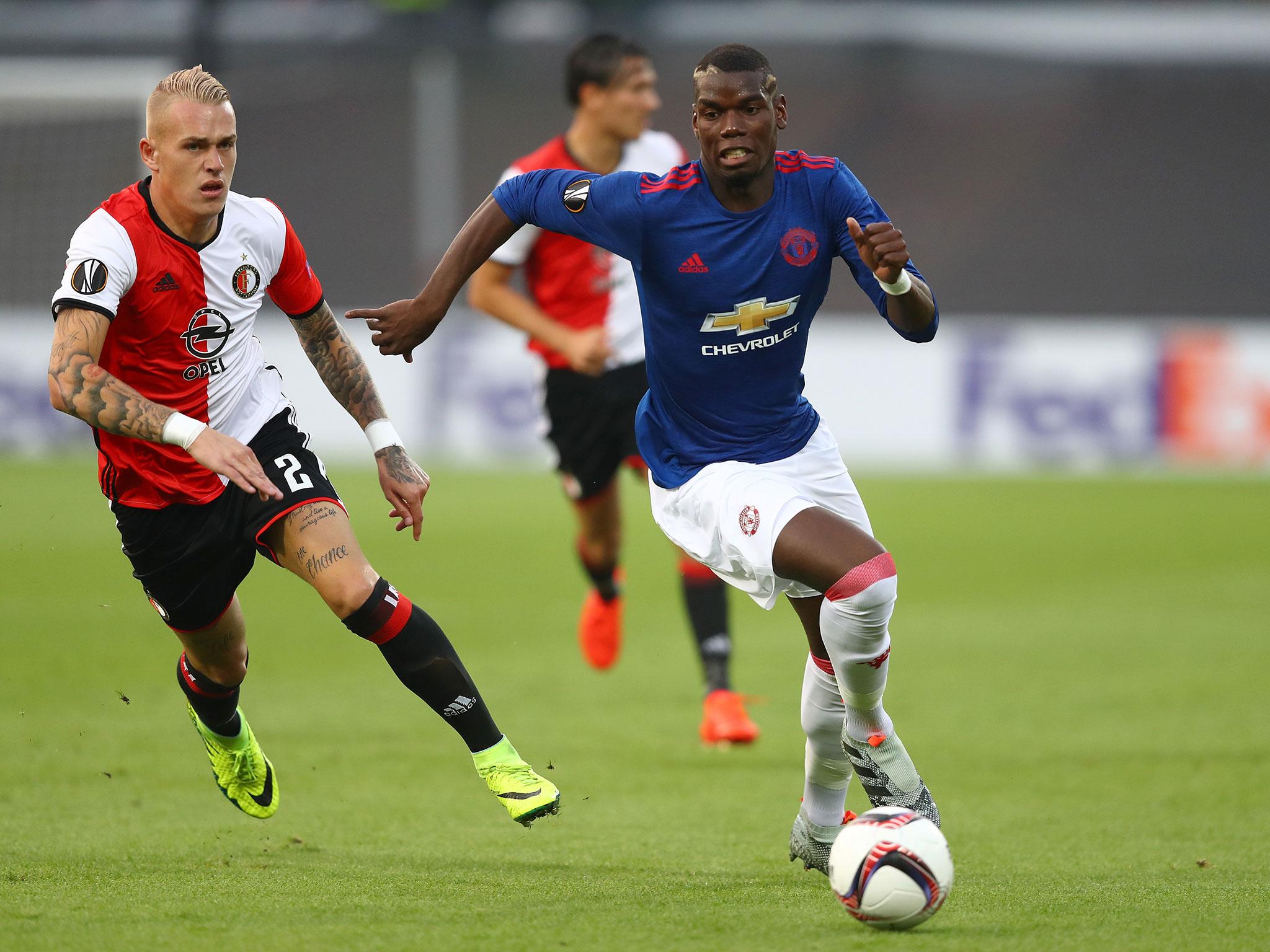 Pogba tries to make his mark in midfield