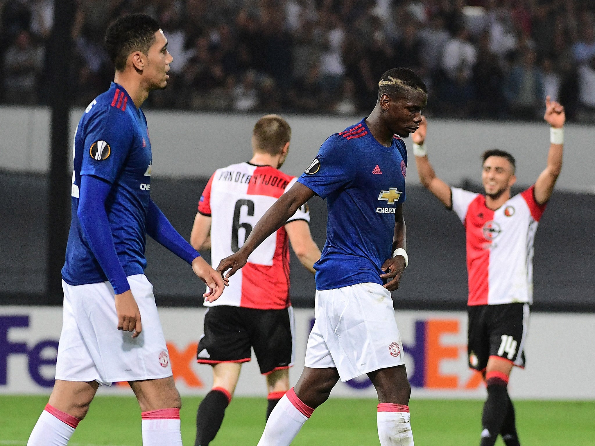 Pogba was criticised for his positioning and lack of control in the defeat by Fenerbahce