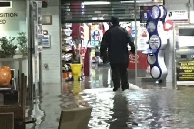 Flooding at Didcot Parkway Station