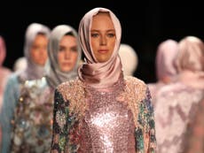 Muslim fashion designer makes history with hijab collection at New York Fashion Week