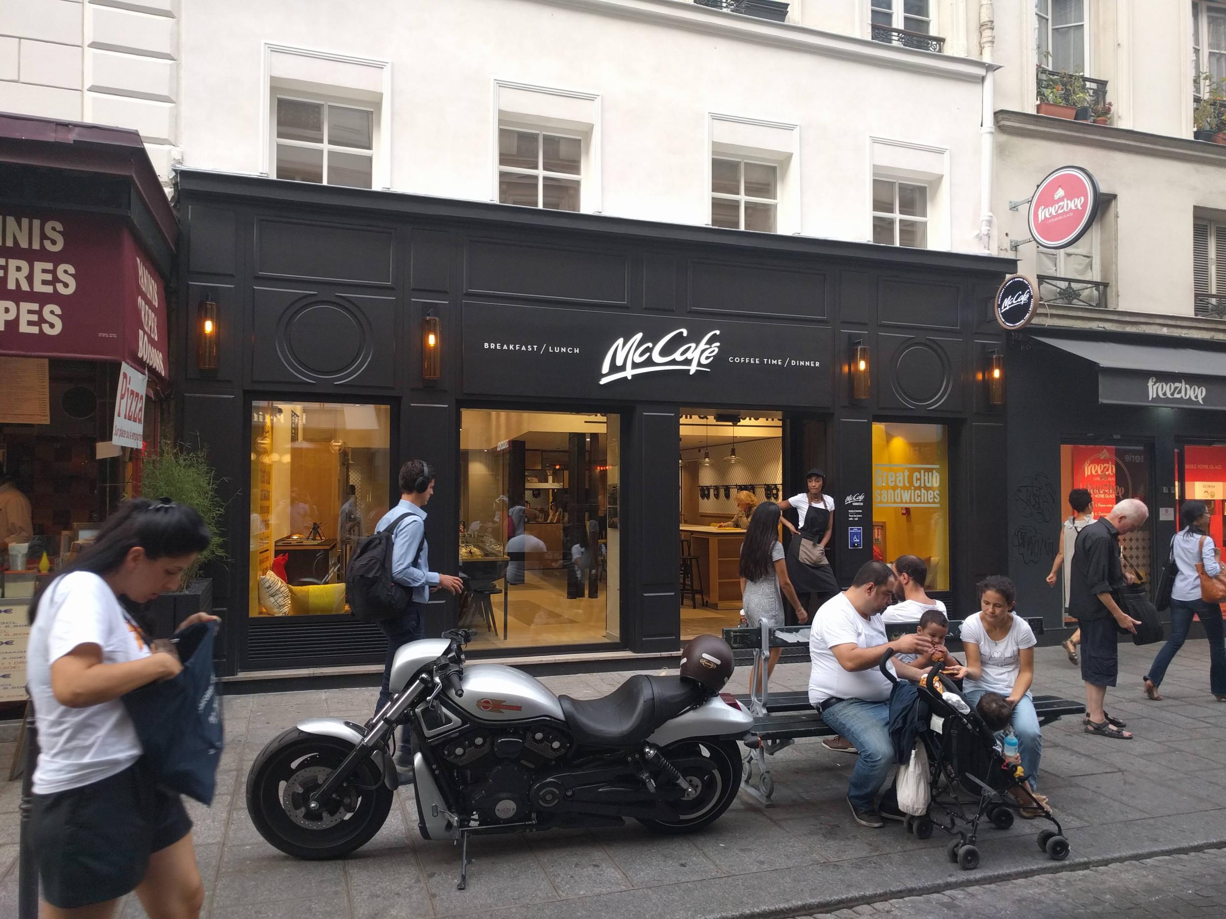 The new McCafe restaurant in central Pariss