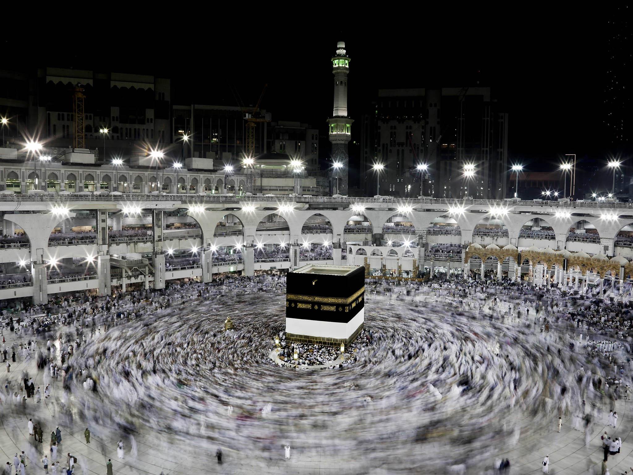 Mecca is the holiest site in the world for Muslims. Every year Muslims make the pilgrimage to the holy city of Mecca and circle the shrine, known as the Kaaba, seven times and then touch it