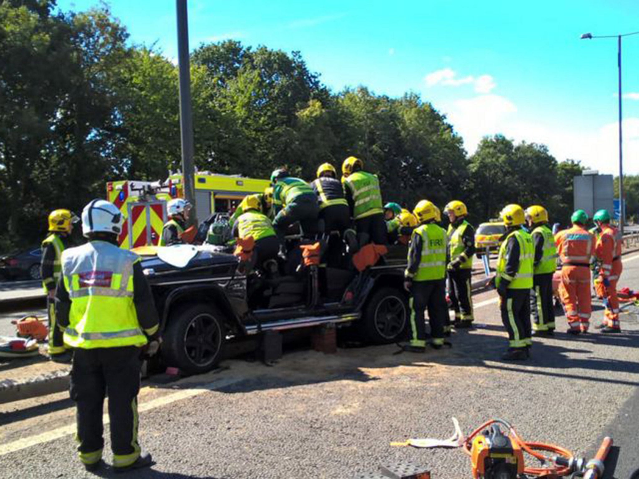 Souare was involved in the accident on the M4 motorway