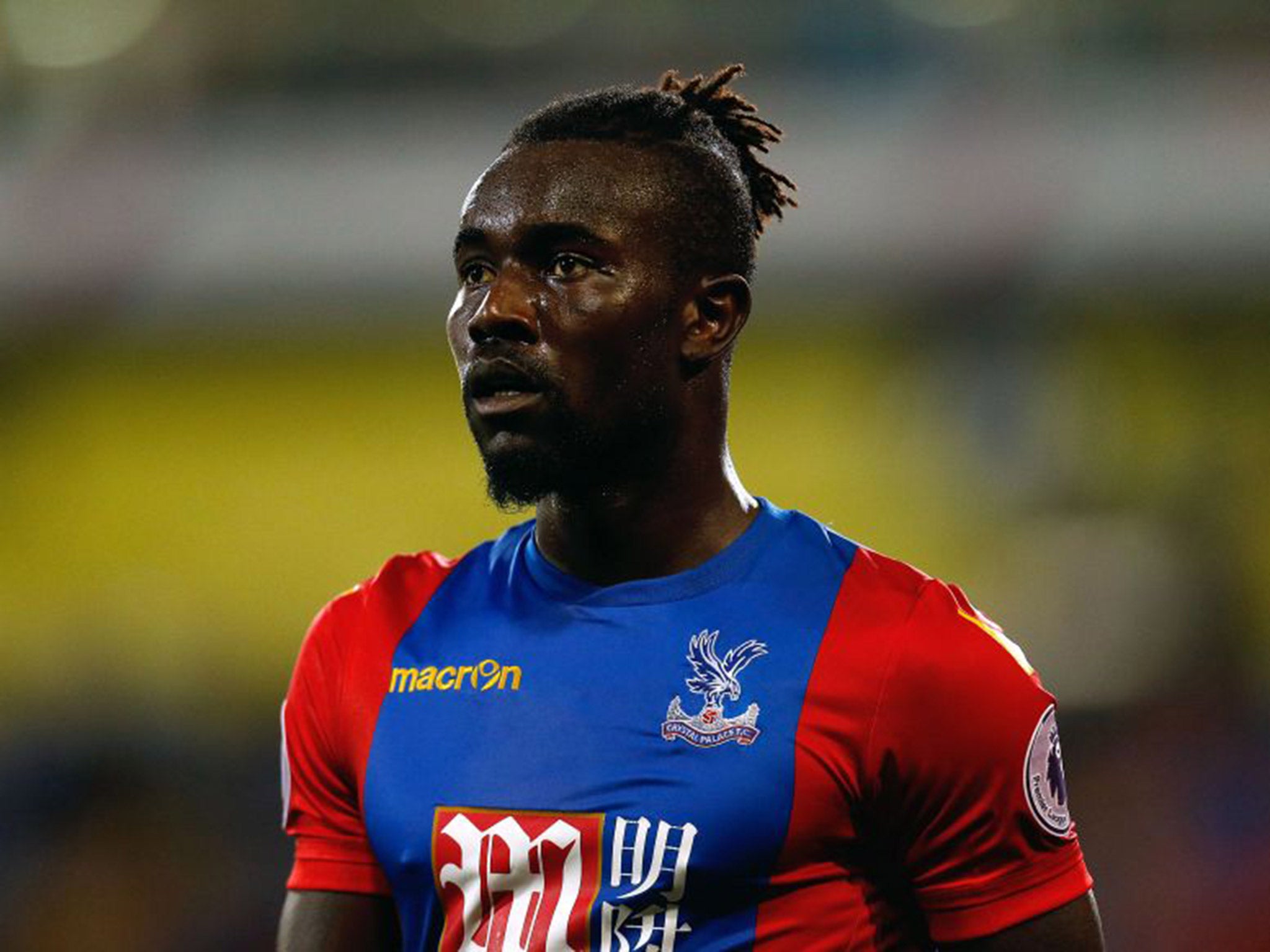Crystal Palace defender Pape Souare suffered a broken leg in the accident