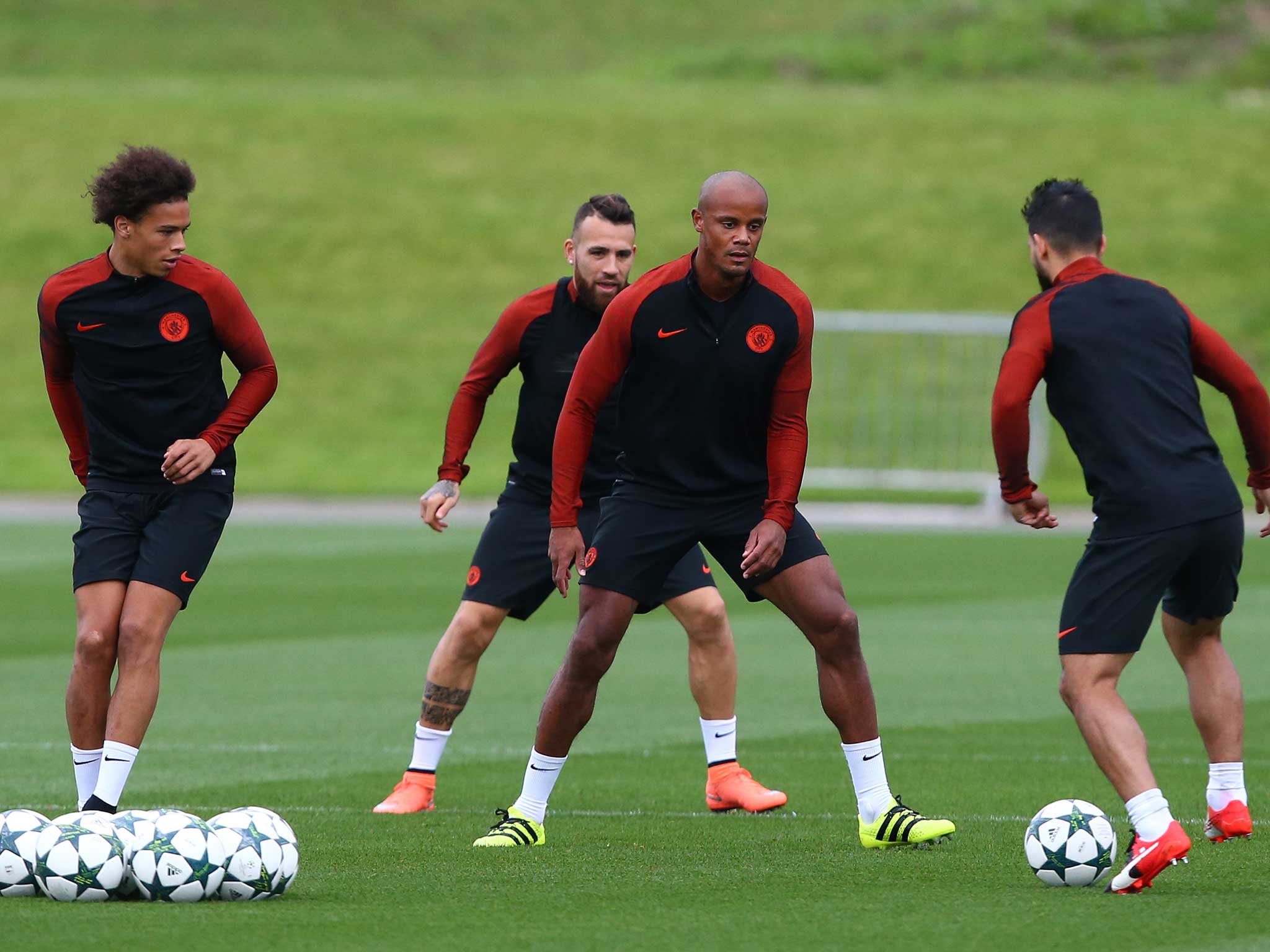 Vincent Kompany is back in training with Manchester City