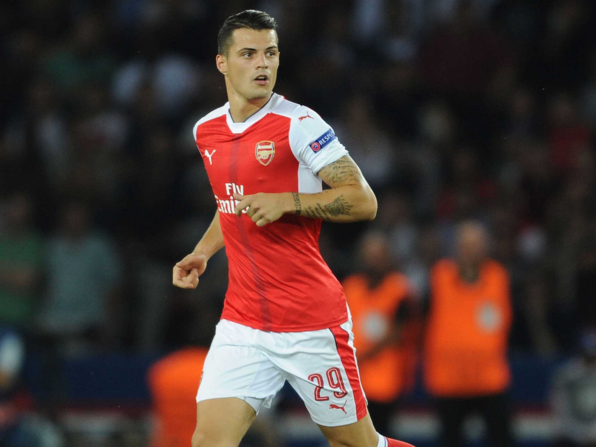 Granit Xhaka has come under fire from some Arsenal supporters