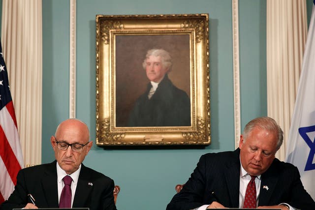 US and Israeli representatives signed the memorandum of understanding in Washington on Wednesday