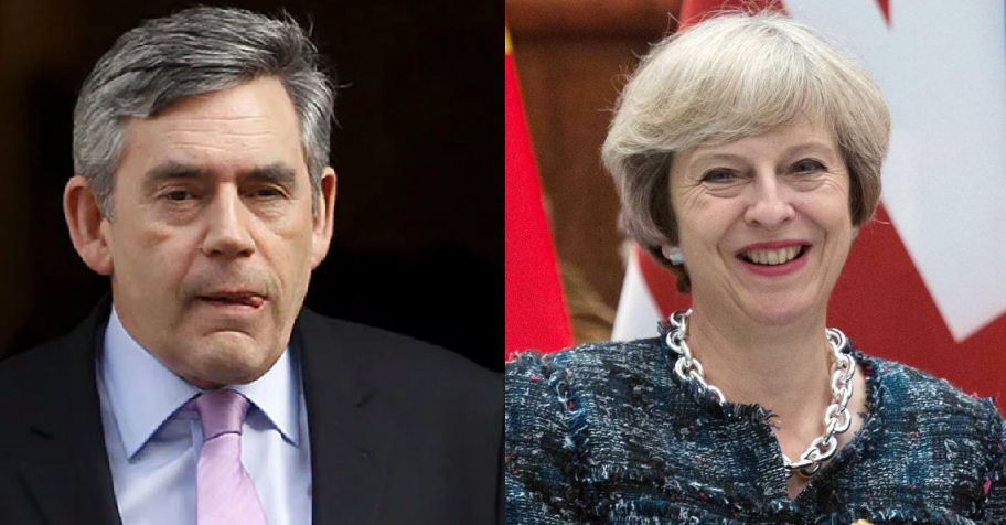 Image result for gordon brown theresa may