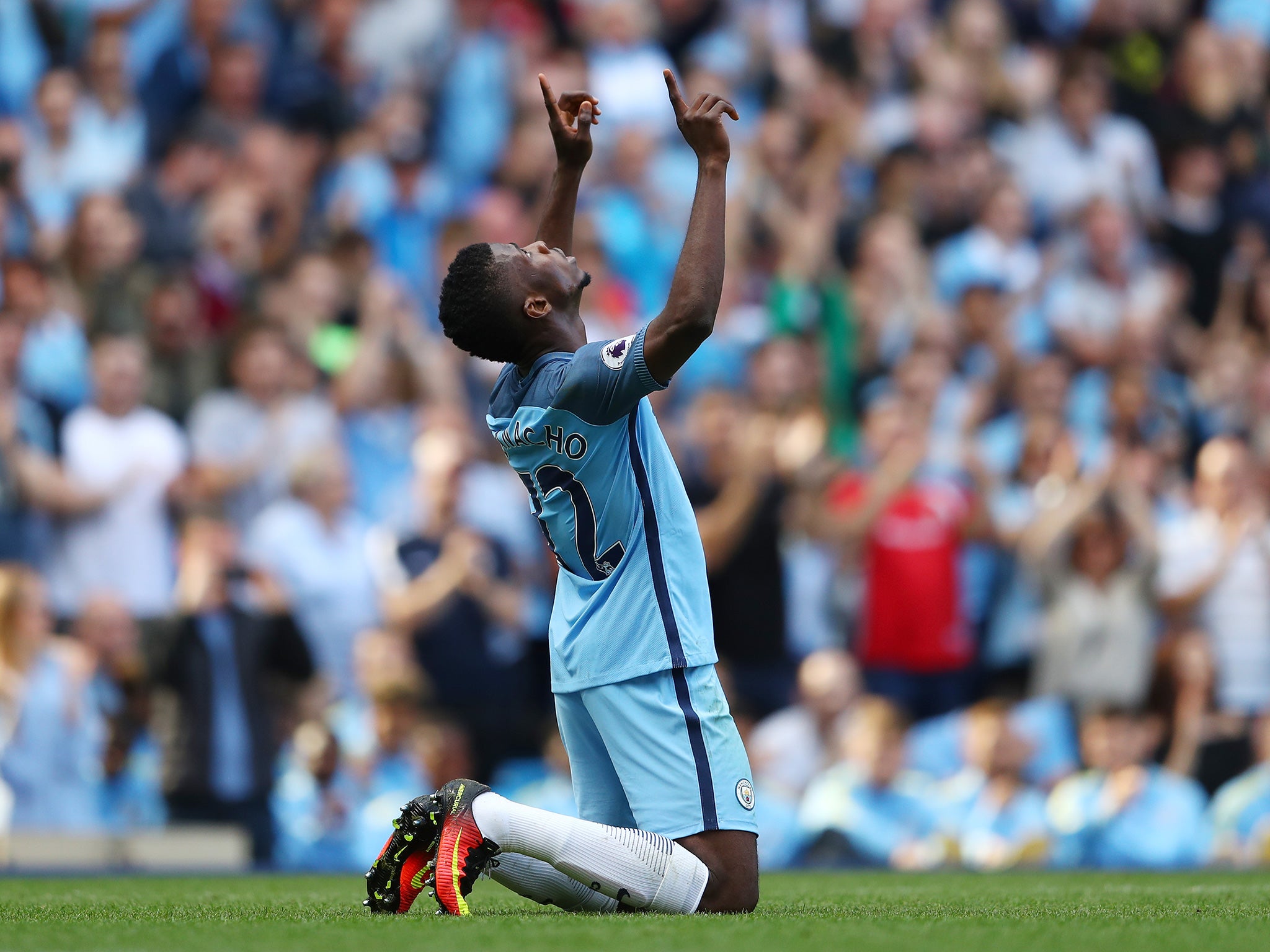 Iheanacho scored again in Aguero's absence