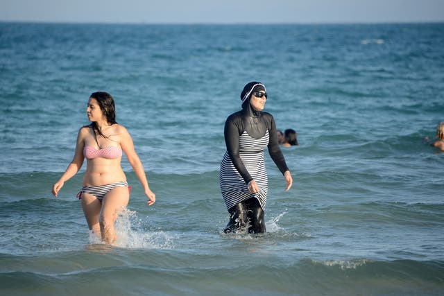 Women launch counter campaign after men posted photographs of women in bikinis online, saying they contradicted Algerian values