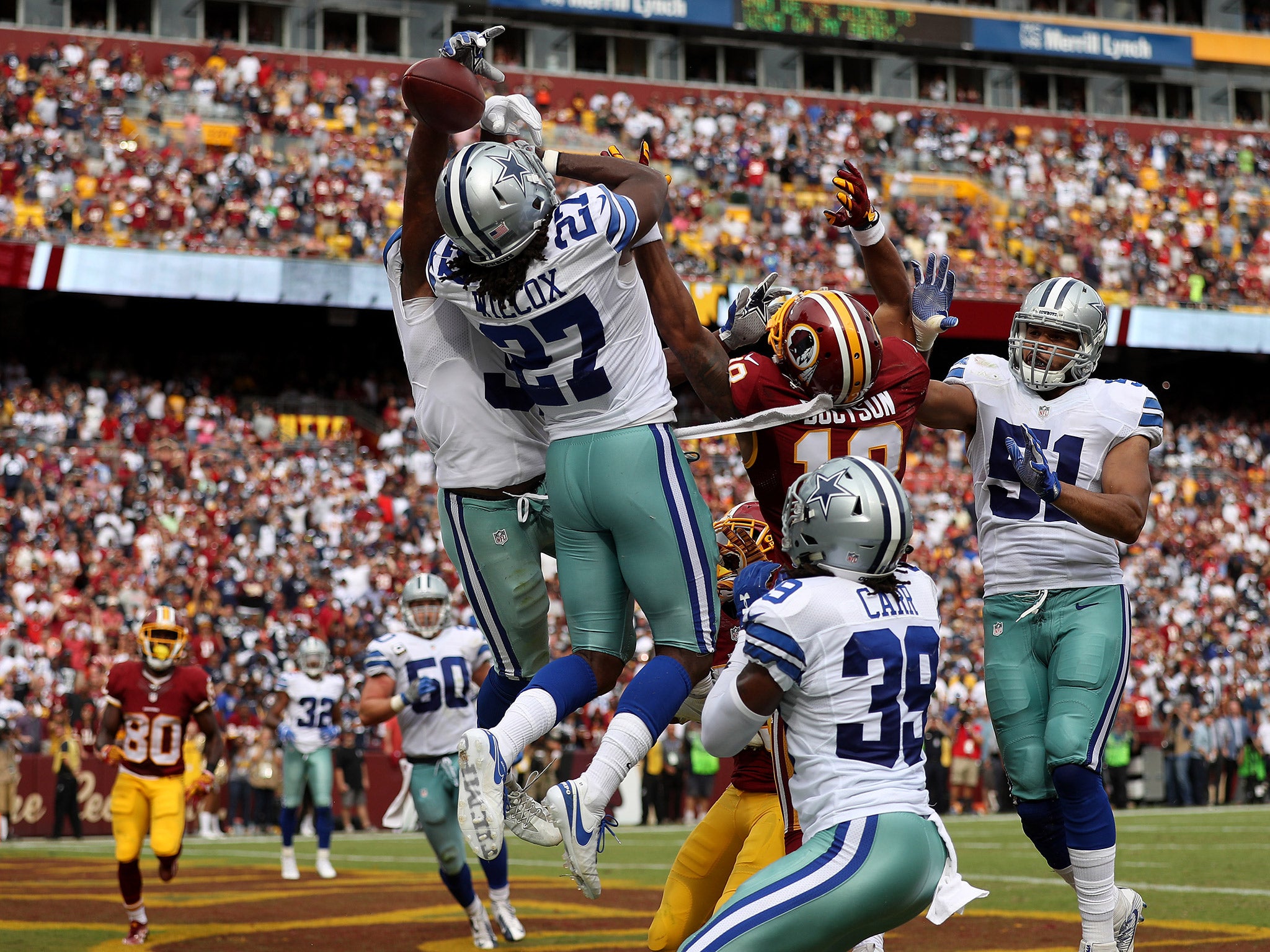 Dallas bounced back from an opening weekend defeat to beat Washington 27-23