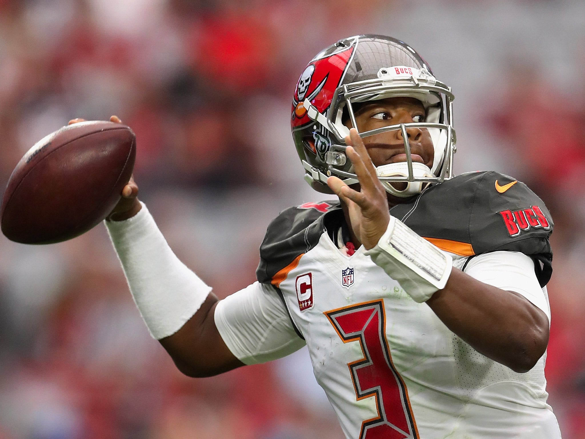 Jameis Winston endured a forgettable night after throwing four intercepted passes