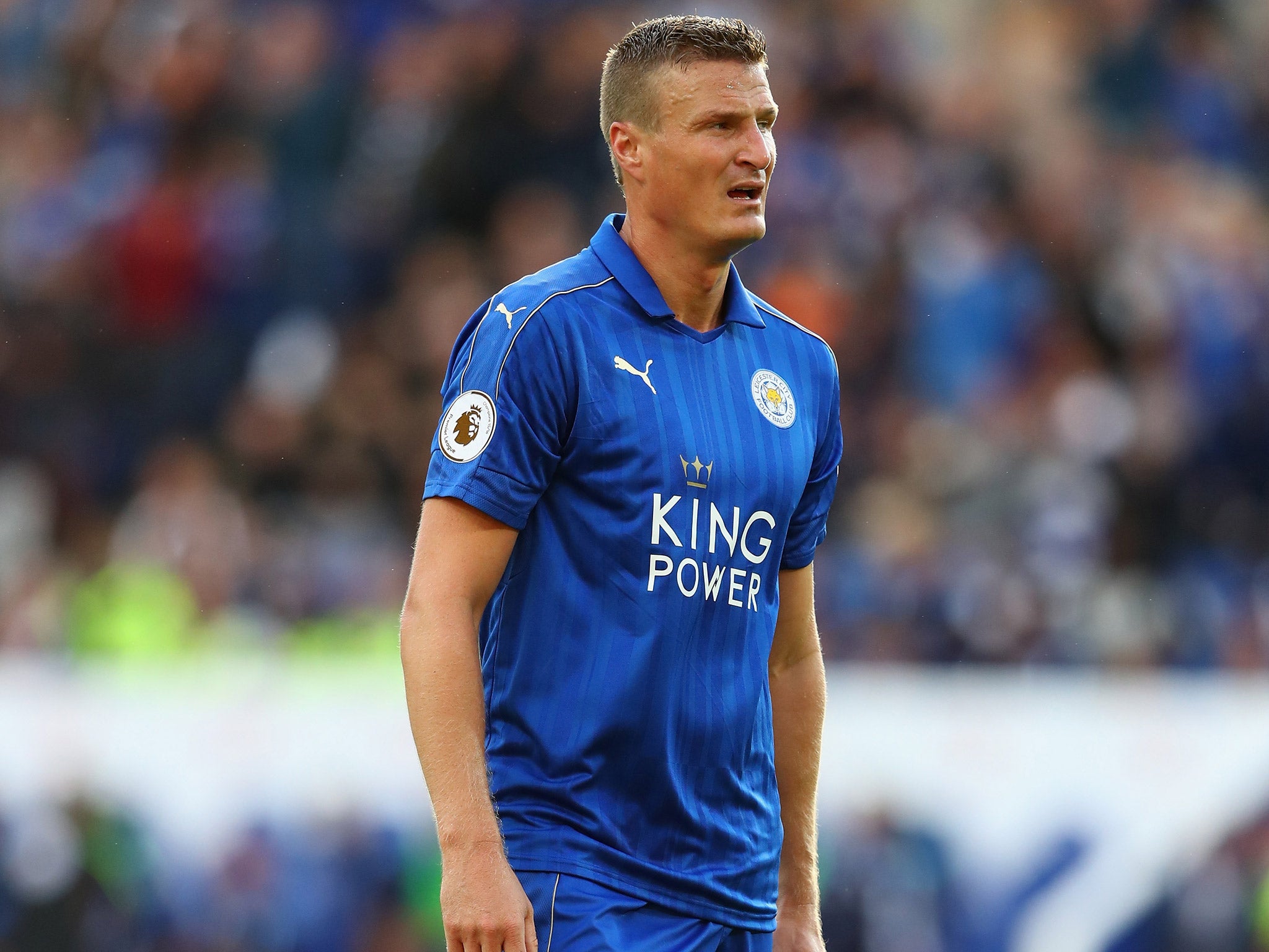 Robert Huth revealed the Leicester players were fired up by Arsenal's celebrations