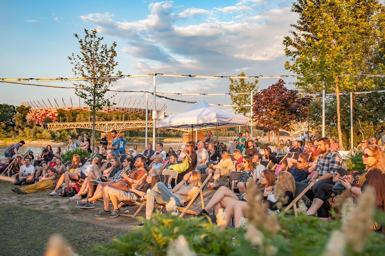 Plac Zabaw is a great open-air bar and events space right on the Vistula River