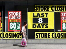 Fifth of retailers to cut jobs in next three months, study finds