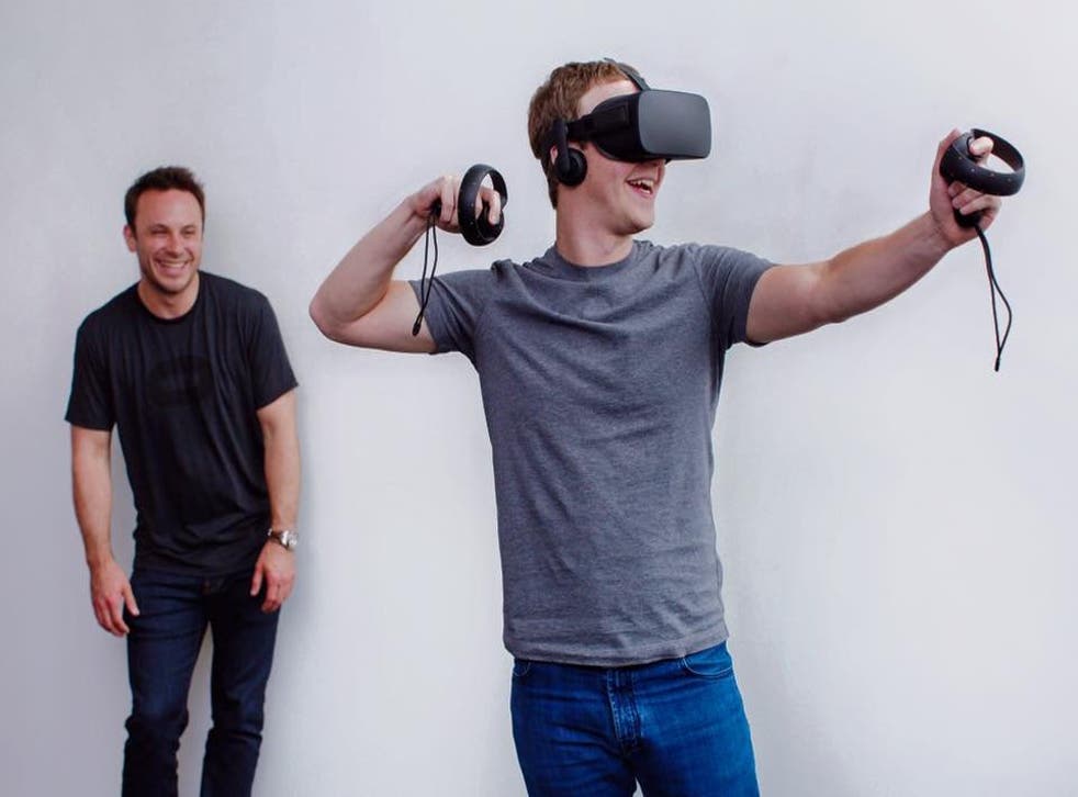 Mark Zuckerberg shows off Facebook’s Oculus VR technology