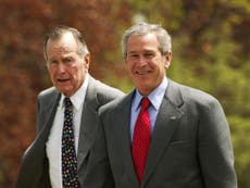 George HW Bush 'voting for Hillary Clinton'