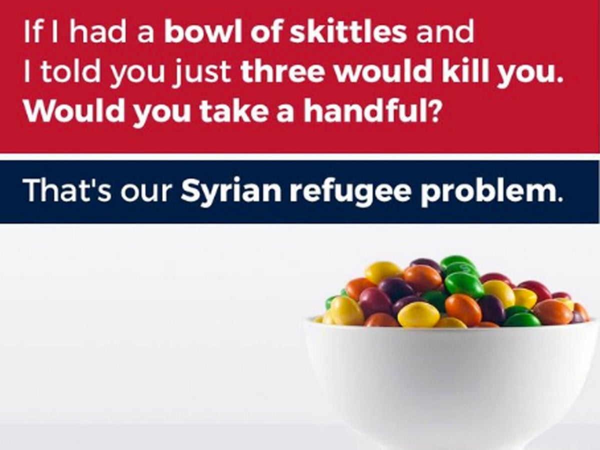 Donald Trump Jr Provokes Outrage After Comparing Syrian Refugees To Skittles That Could Kill You The Independent The Independent