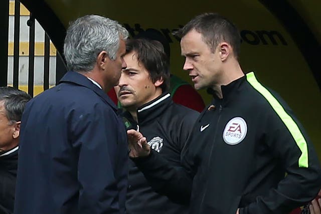 Jose Mourinho blamed the referee for Watford's opening goal