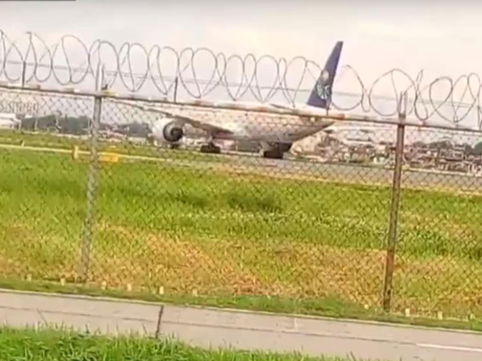 The flight from Jeddah to Manila was isolated after a threat was reported on board (Sky News)