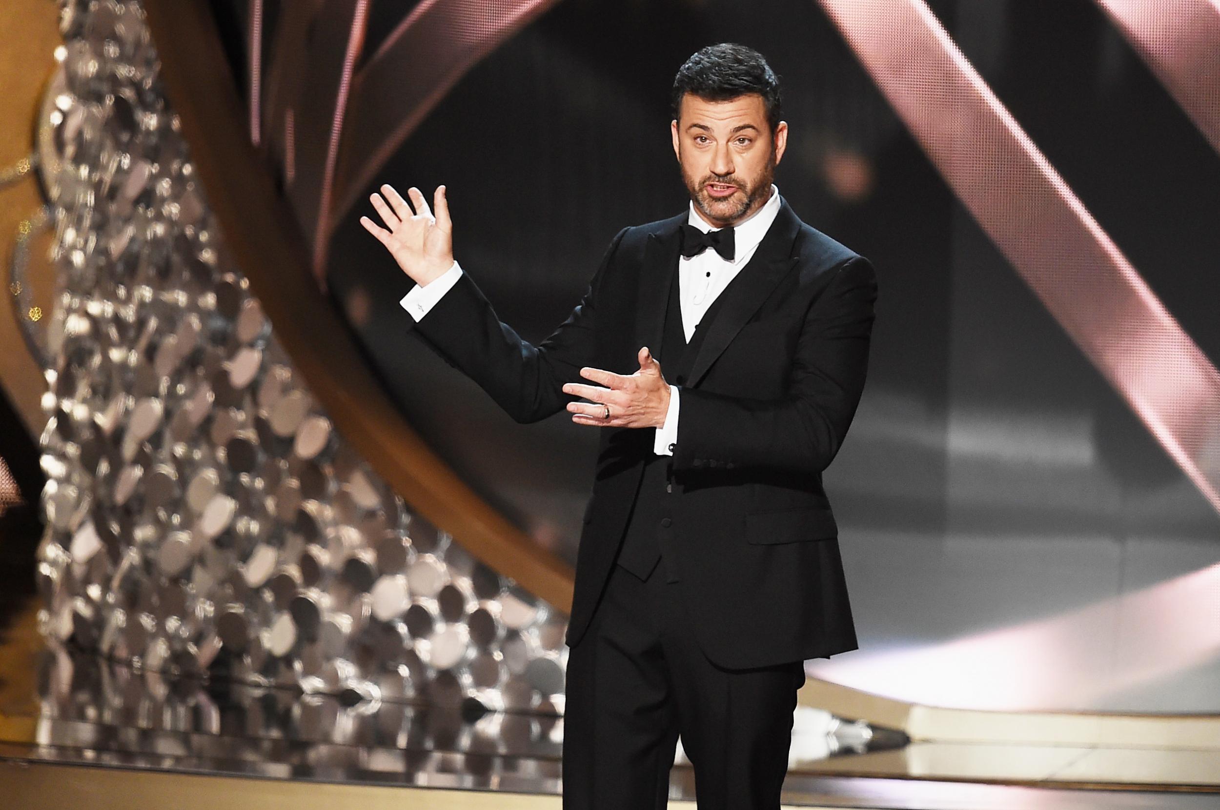 Jimmy Kimmel hosting the Emmys 2016