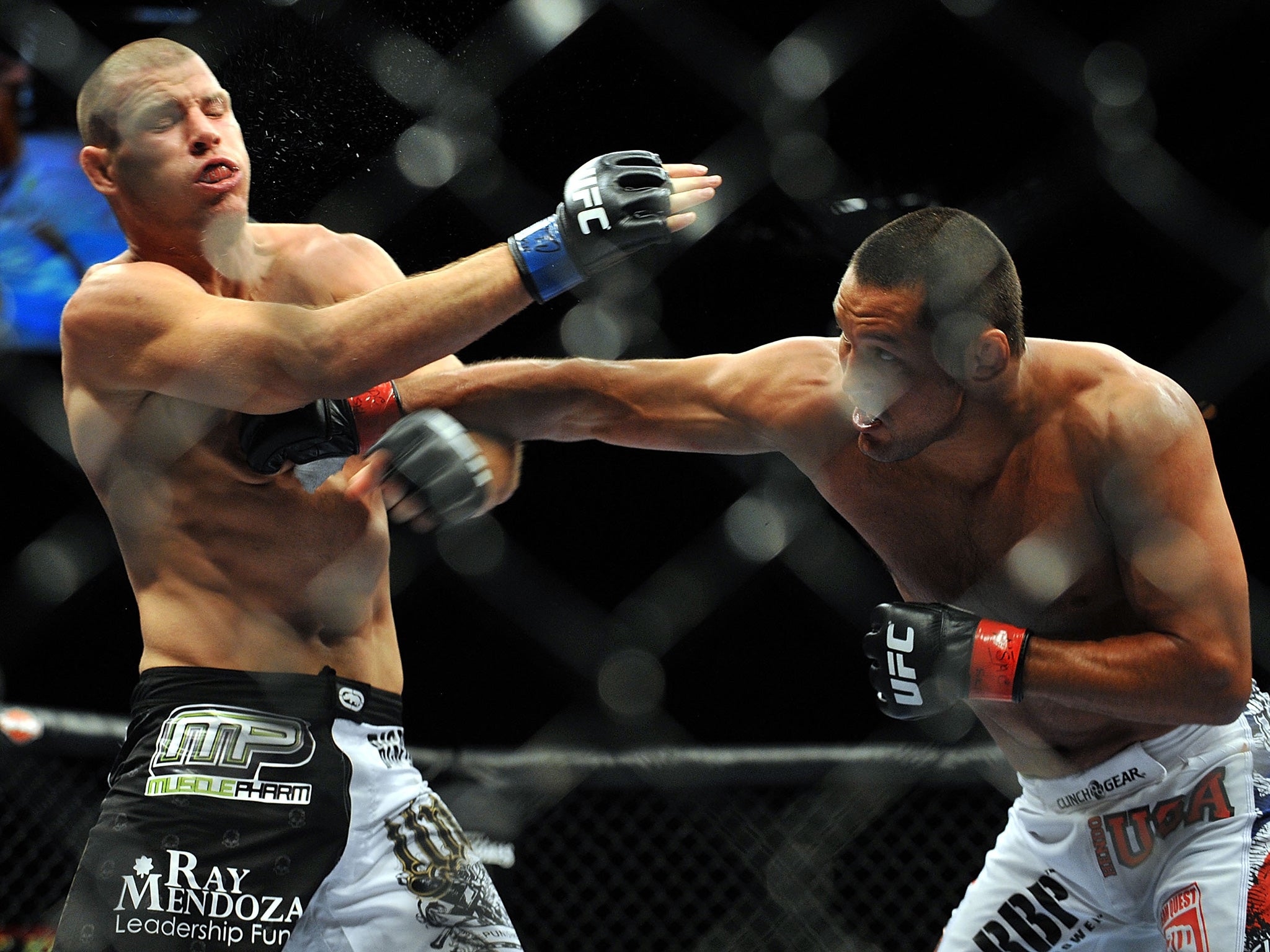 Bisping was knocked out by Henderson in their first meeting at UFC 100