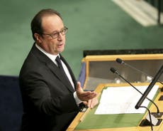 Francois Hollande tells UN General Assembly on Syria 'Enough is enough'
