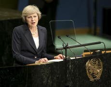 Theresa May tells UN the UK will not turn inwards after Brexit vote 