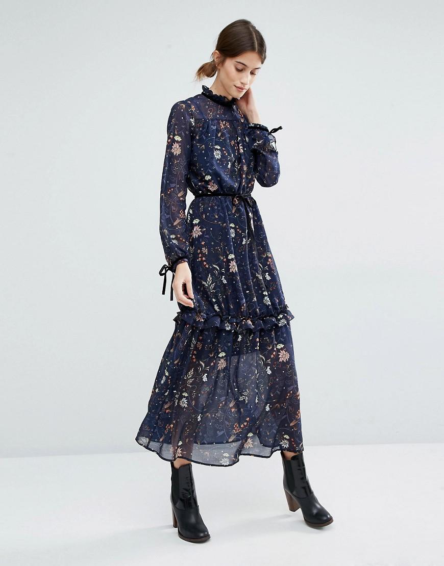 Vera Moda Ruffle Neck Tiered Maxi Dress £48 asos.com