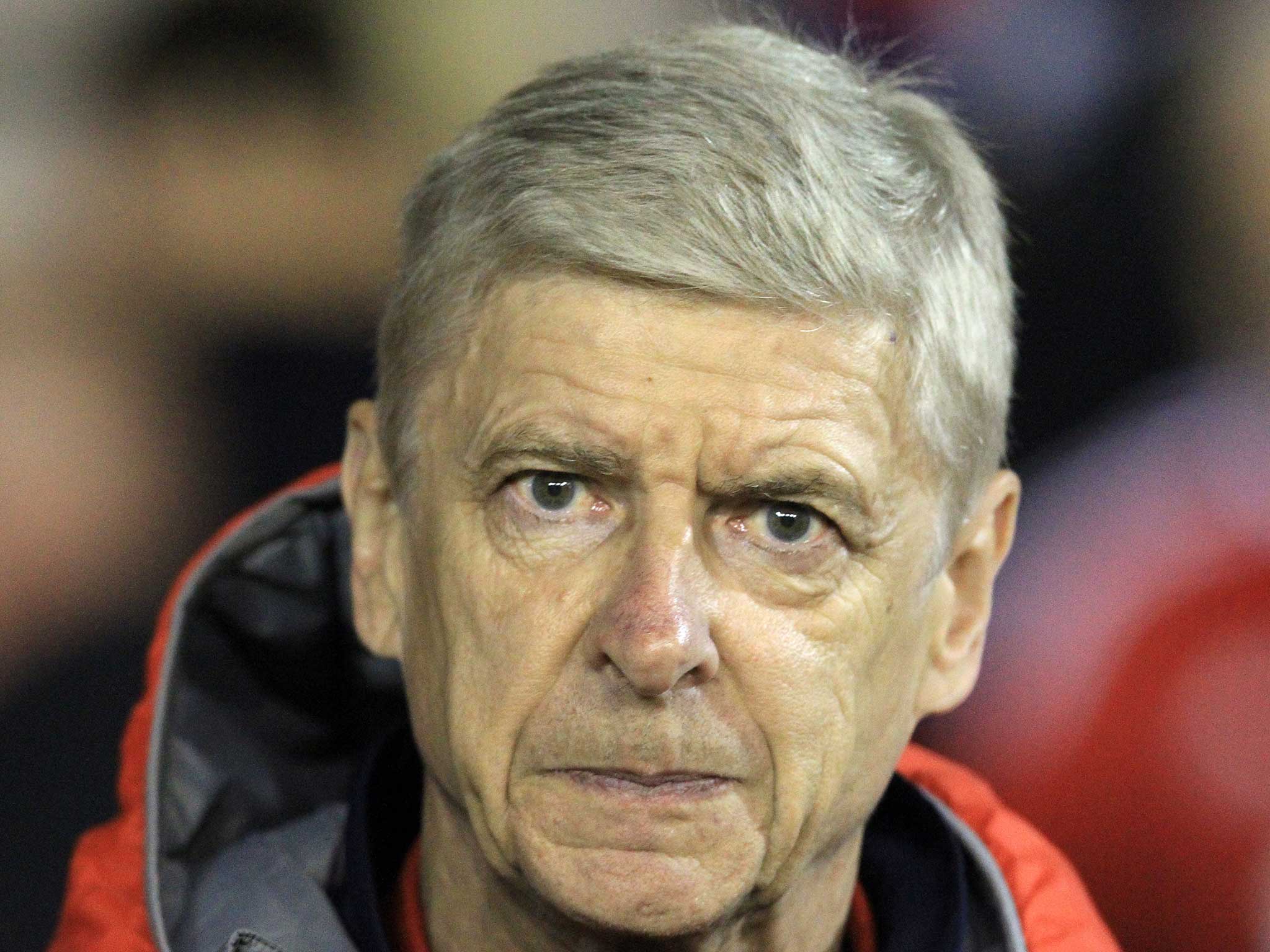 Arsene Wenger watches on at the City Ground as Arsenal ease to victory