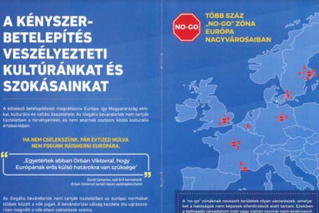 The leaflet highlights more than 900 ‘no-go zones’