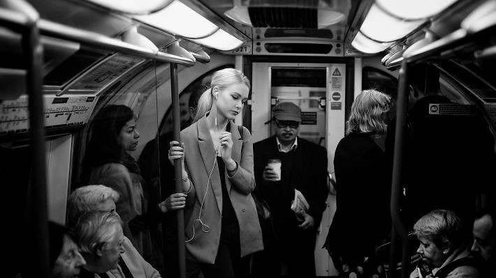 A typical Tube scene, captured by photographer Alan Schaller